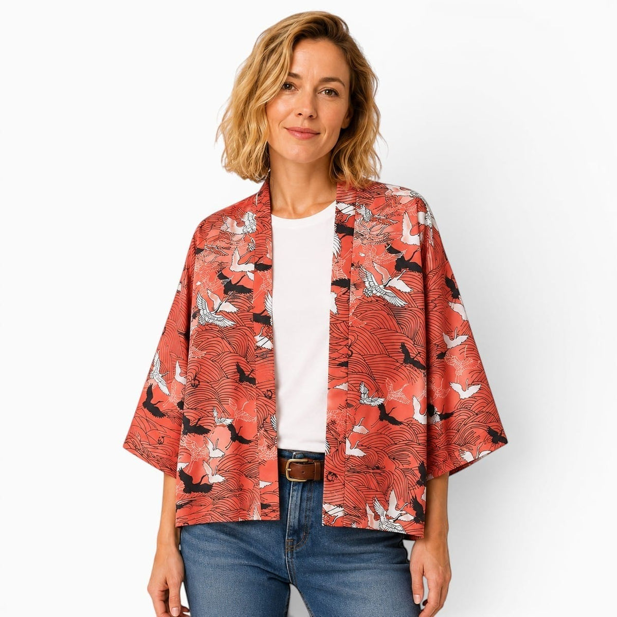 La Boutique Kimono Kimono Femme Japonais Rouge
