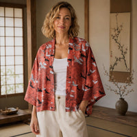 La Boutique Kimono Kimono Femme Japonais Rouge