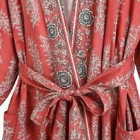 La Boutique Kimono Kimono Femme Rouge Fleuri