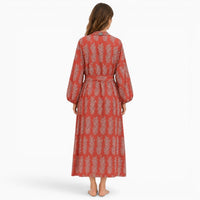 La Boutique Kimono Kimono Femme Rouge Fleuri