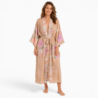 La Boutique Kimono Kimono Fibres Synthétiques Long Imprimé Floral