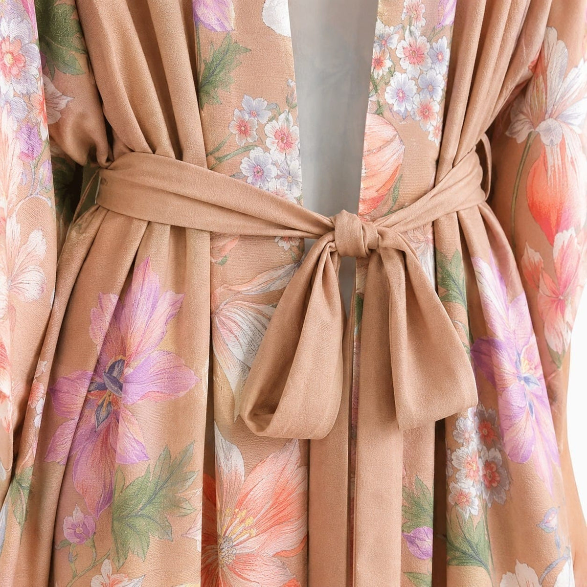 La Boutique Kimono Kimono Fibres Synthétiques Long Imprimé Floral