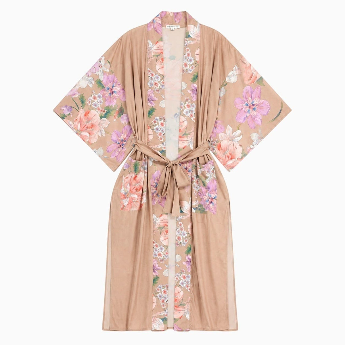 La Boutique Kimono Kimono Fibres Synthétiques Long Imprimé Floral