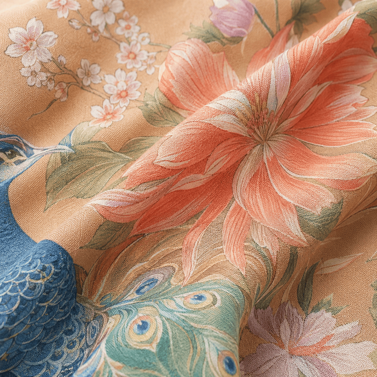 La Boutique Kimono Kimono Fibres Synthétiques Long Imprimé Floral