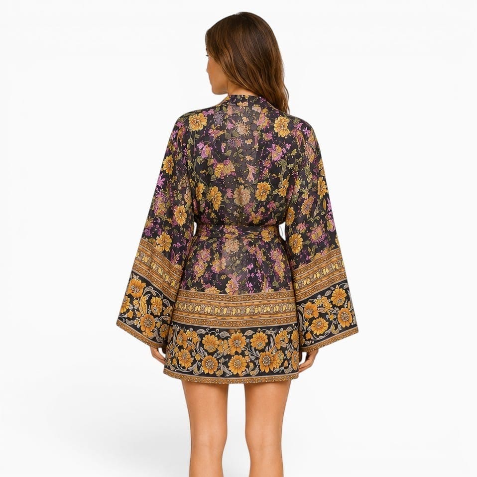 La Boutique Kimono Kimono Fleuri Bohème