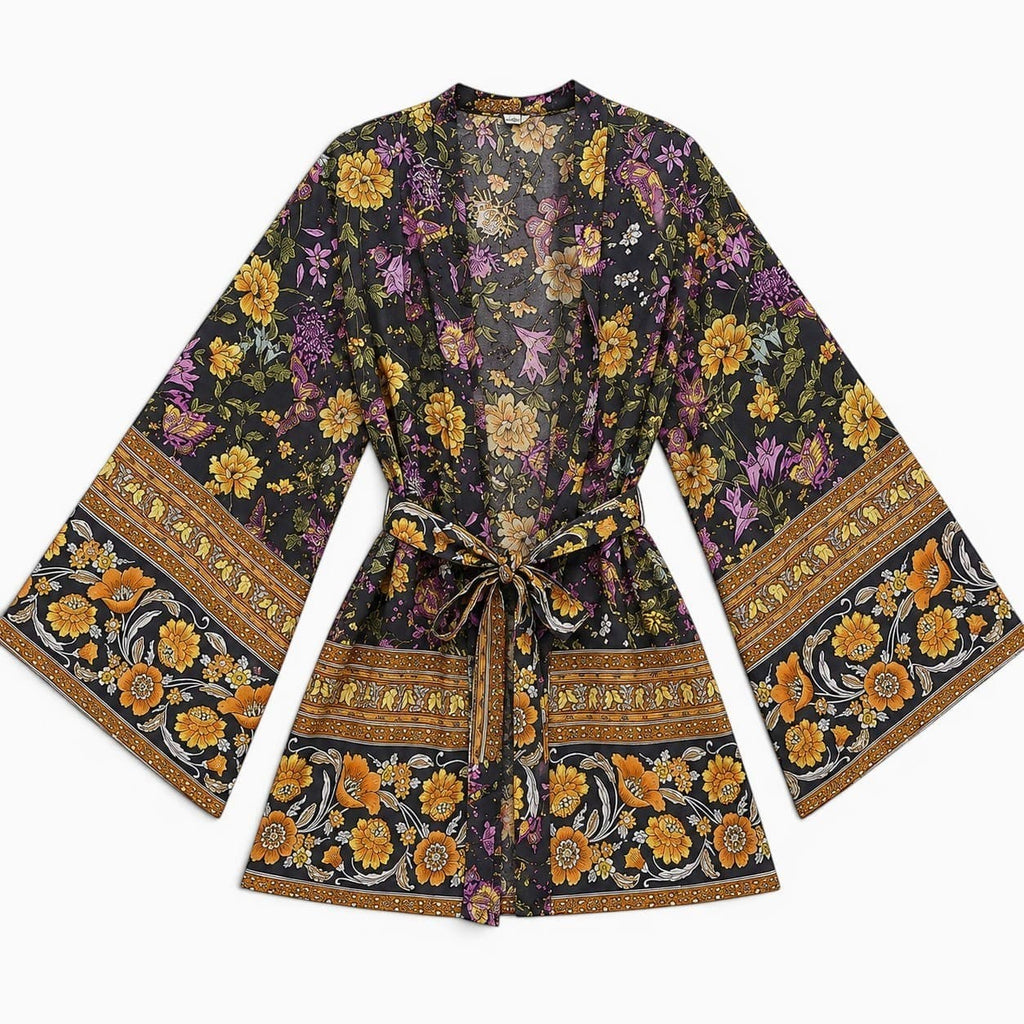 La Boutique Kimono Kimono Fleuri Bohème