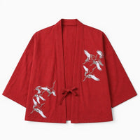 La Boutique Kimono Kimono Homme Japonais Bordeaux Brodé