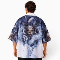 La Boutique Kimono Kimono Homme Traditionnel Motif Dragon Haori