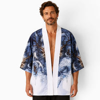 La Boutique Kimono Kimono Homme Traditionnel Motif Dragon Haori