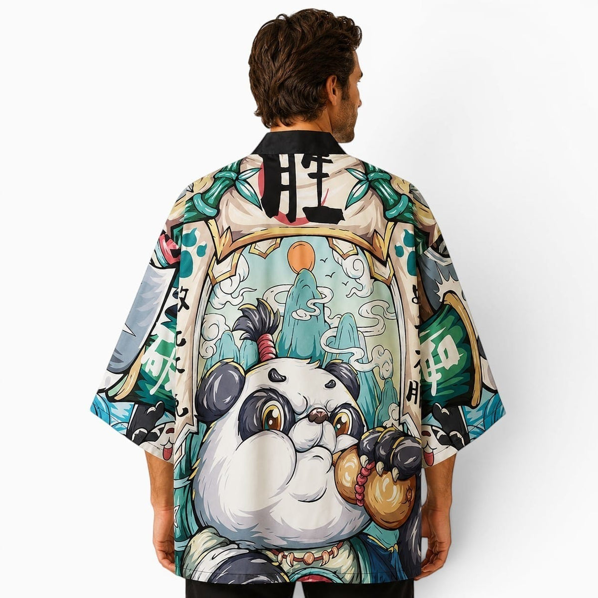 La Boutique Kimono Kimono Imprimé Panda Style Haori Manga