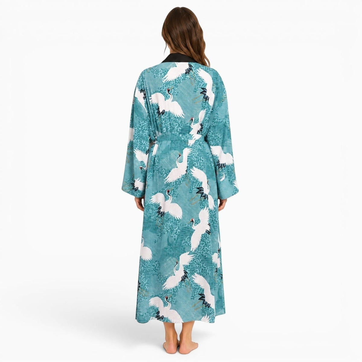 La Boutique Kimono Kimono Japonais Femme Imprimé Grues