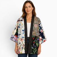 La Boutique Kimono Kimono Japonais Femme Traditionnel Fleuri Blanc