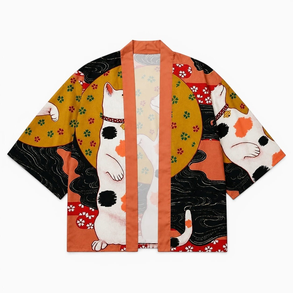 La Boutique Kimono Kimono Japonais Homme Traditionnel Imprimé Chat Style Haori