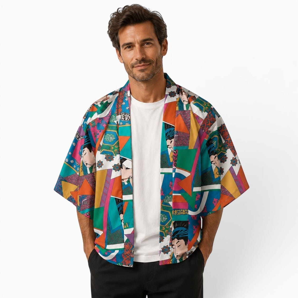 La Boutique Kimono Kimono Japonais Multicolore