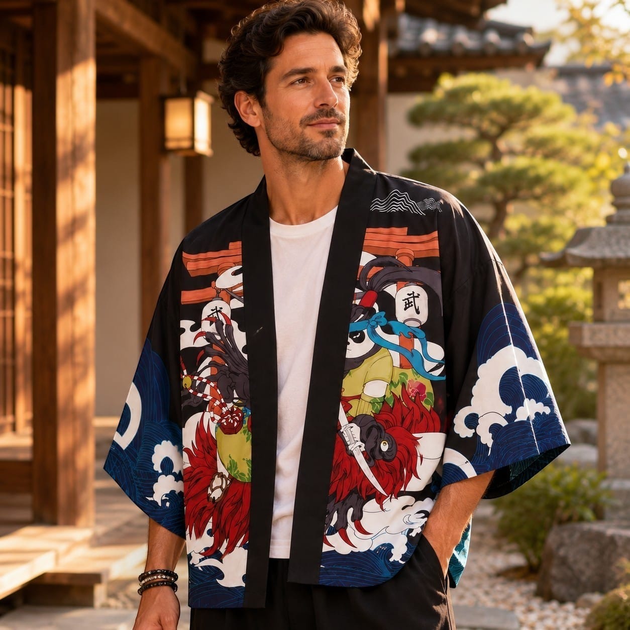 La Boutique Kimono Kimono Japonais Traditionnel Panda Samouraï