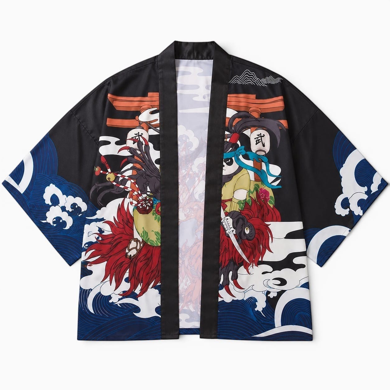 La Boutique Kimono Kimono Japonais Traditionnel Panda Samouraï