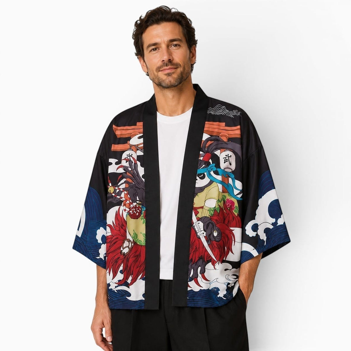 La Boutique Kimono Kimono Japonais Traditionnel Panda Samouraï