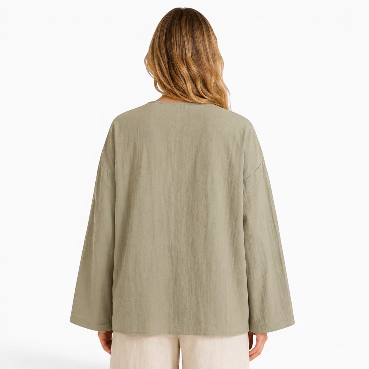 La Boutique Kimono Kimono Lin Cache-Cœur