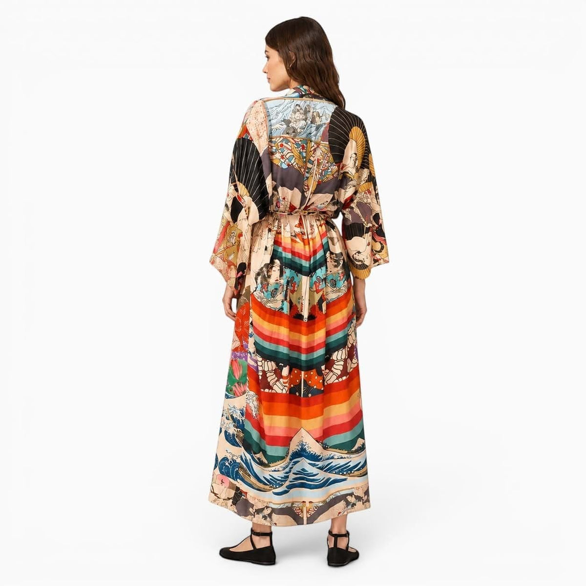 La Boutique Kimono Kimono Long Imprimé Japonais