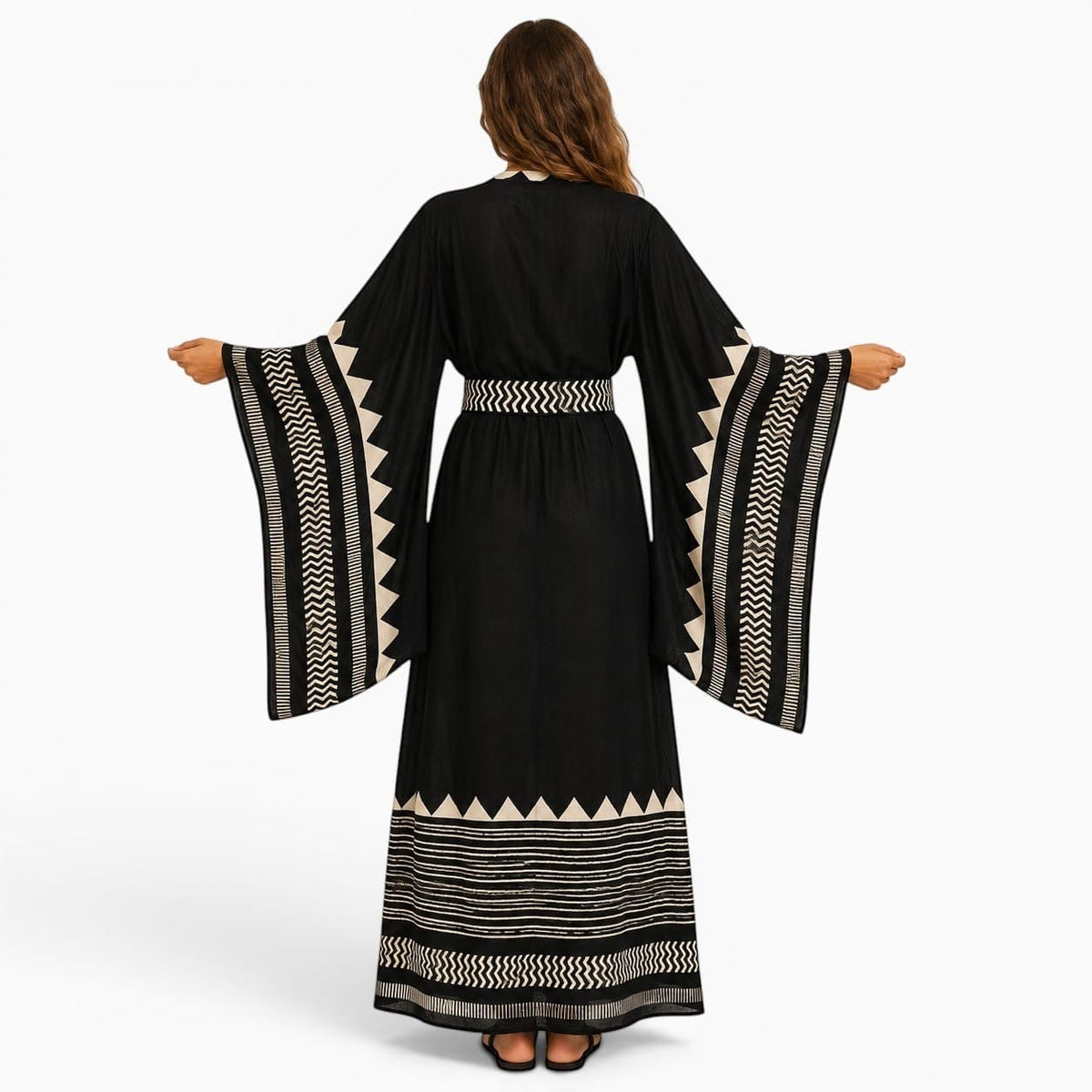 La Boutique Kimono Kimono Long Noir Femme