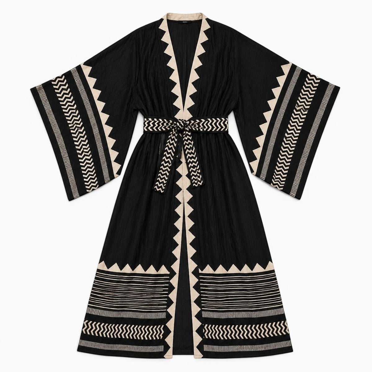 La Boutique Kimono Kimono Long Noir Femme