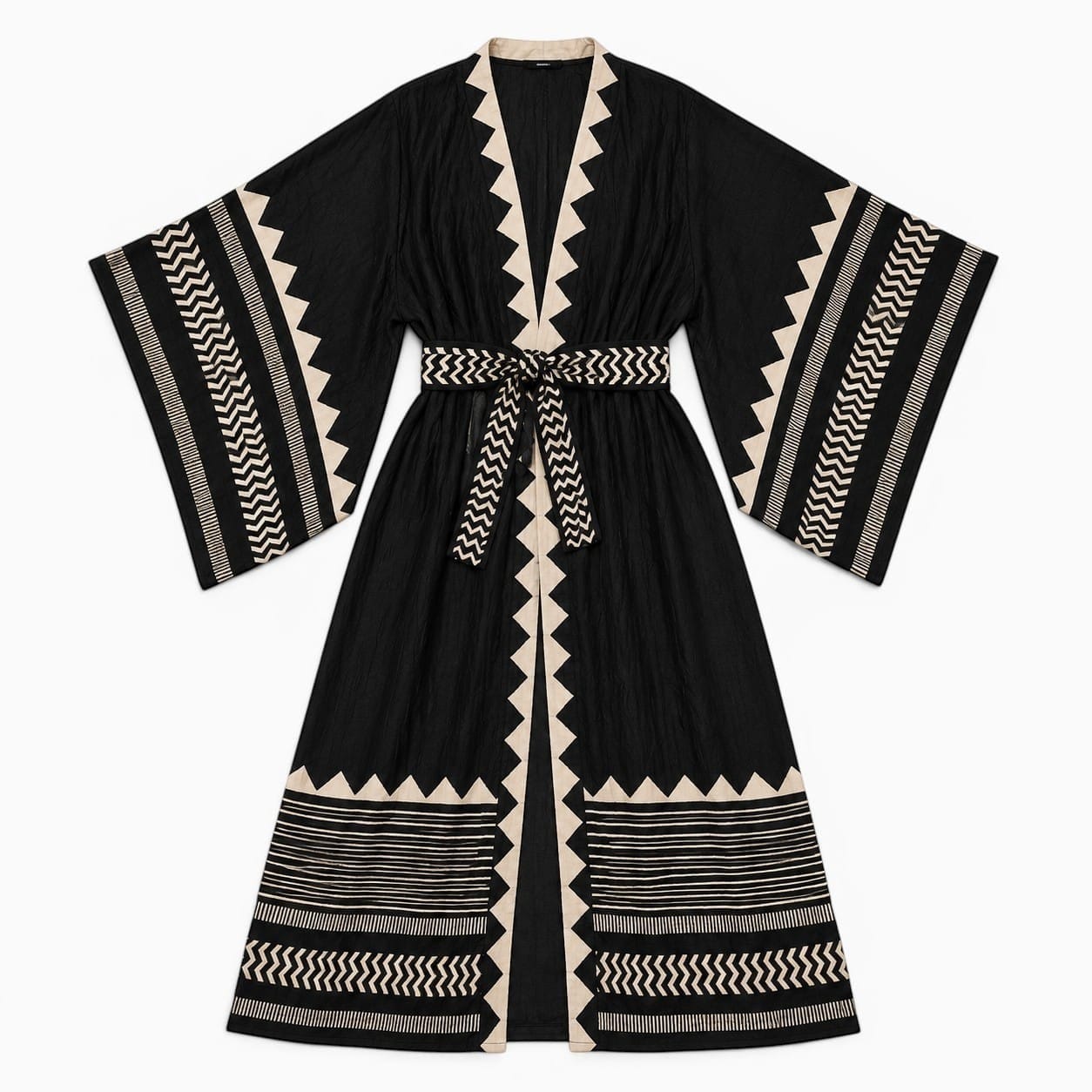 La Boutique Kimono Kimono Long Noir Femme