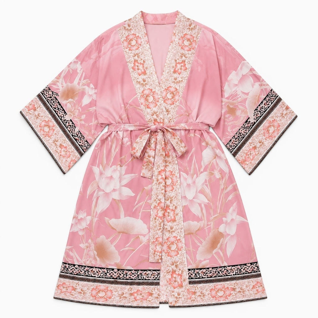 La Boutique Kimono Kimono Long Rose Poudré