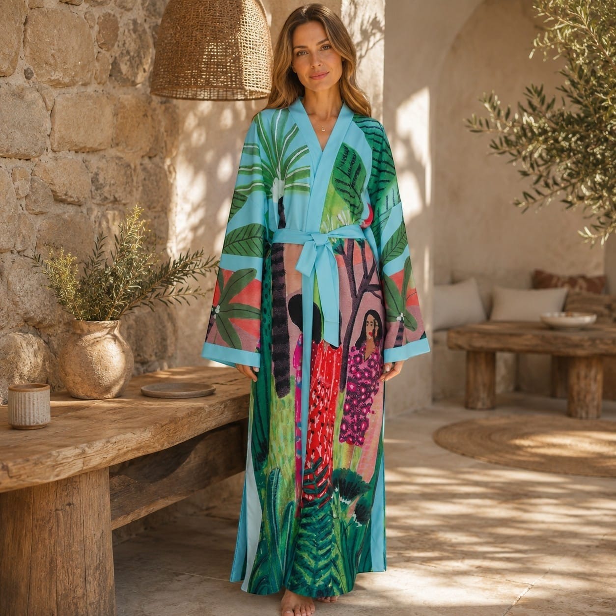 La Boutique Kimono Kimono Long Tropical