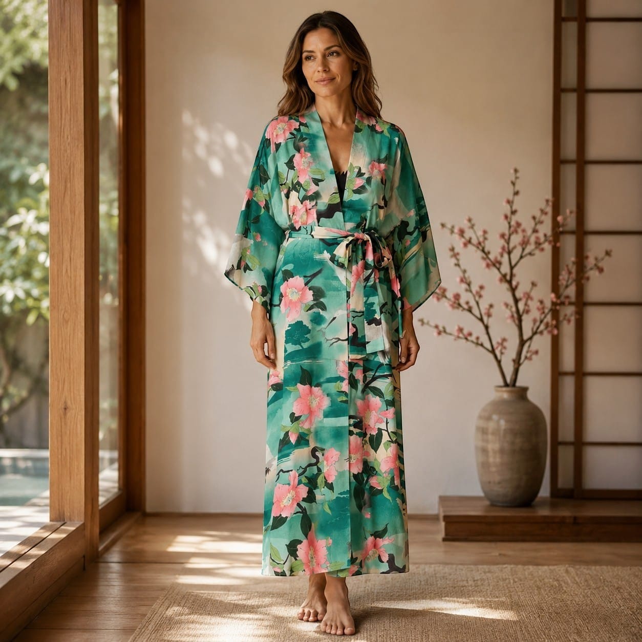 La Boutique Kimono Kimono Long Vert