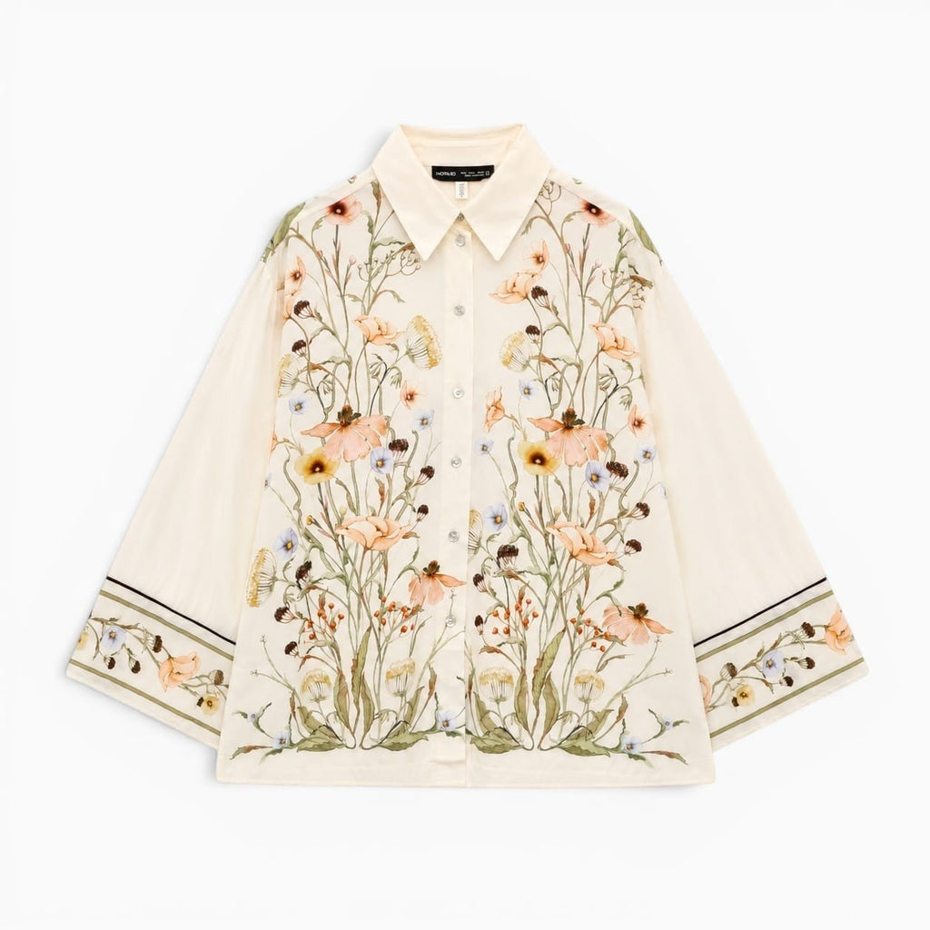 La Boutique Kimono Kimono Manches Longues Fleuri Large