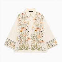 La Boutique Kimono Kimono Manches Longues Fleuri Large