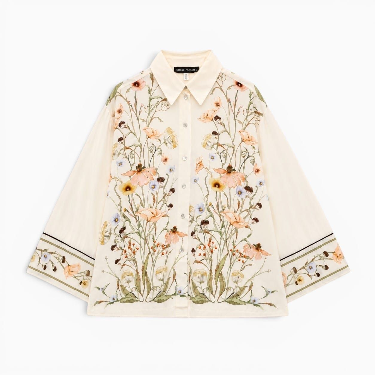 La Boutique Kimono Kimono Manches Longues Fleuri Large