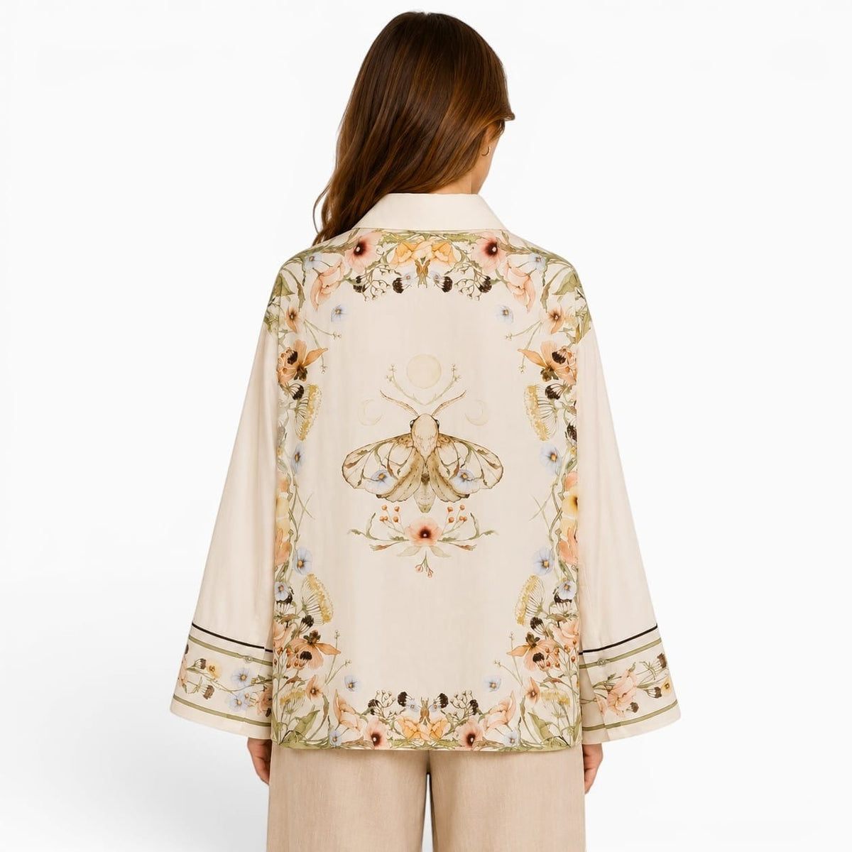 La Boutique Kimono Kimono Manches Longues Fleuri Large