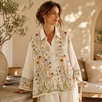 La Boutique Kimono Kimono Manches Longues Fleuri Large