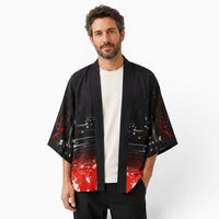 La Boutique Kimono Kimono Motif Carpe Koï Coupe Ample