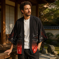 La Boutique Kimono Kimono Motif Carpe Koï Coupe Ample