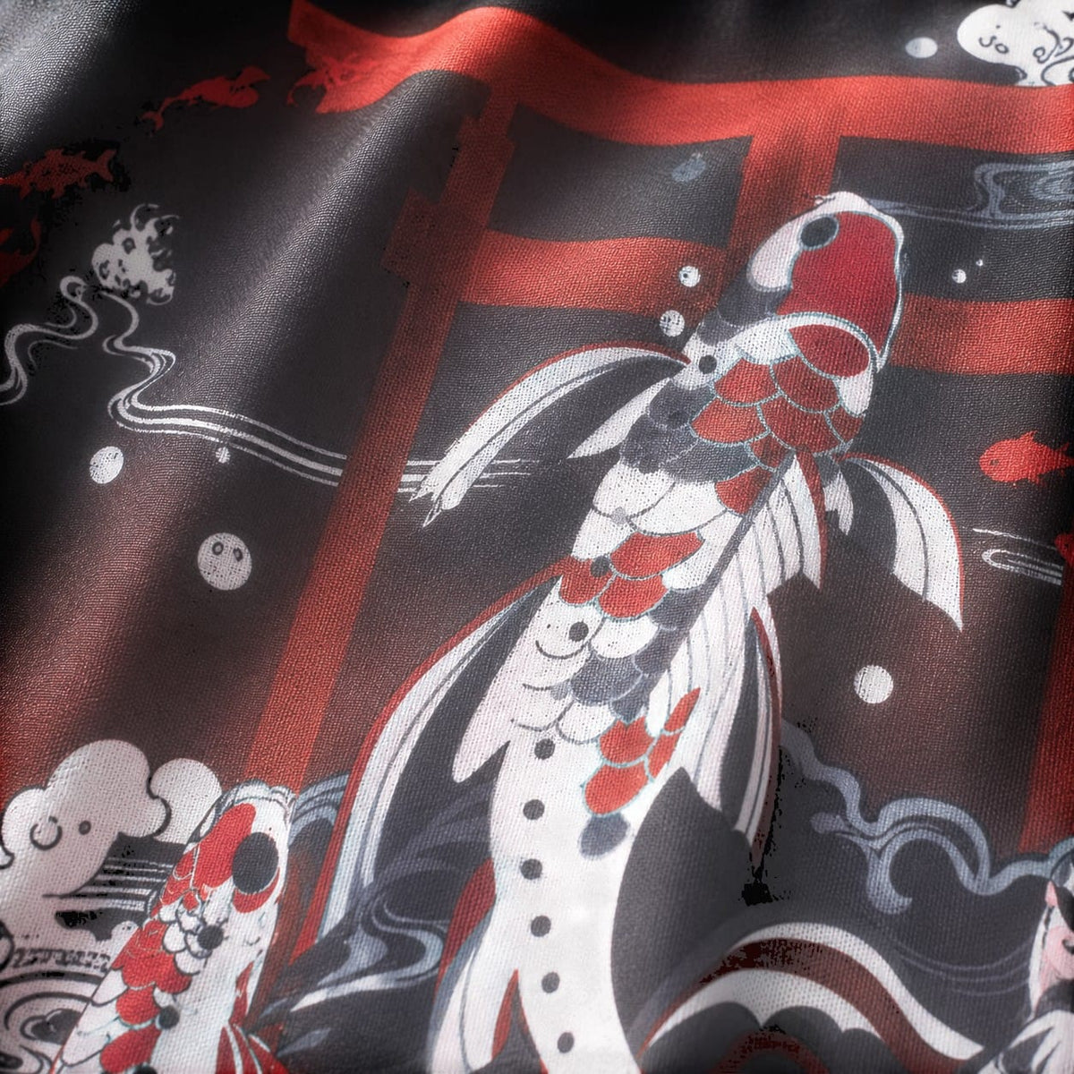 La Boutique Kimono Kimono Motif Carpe Koï Coupe Ample