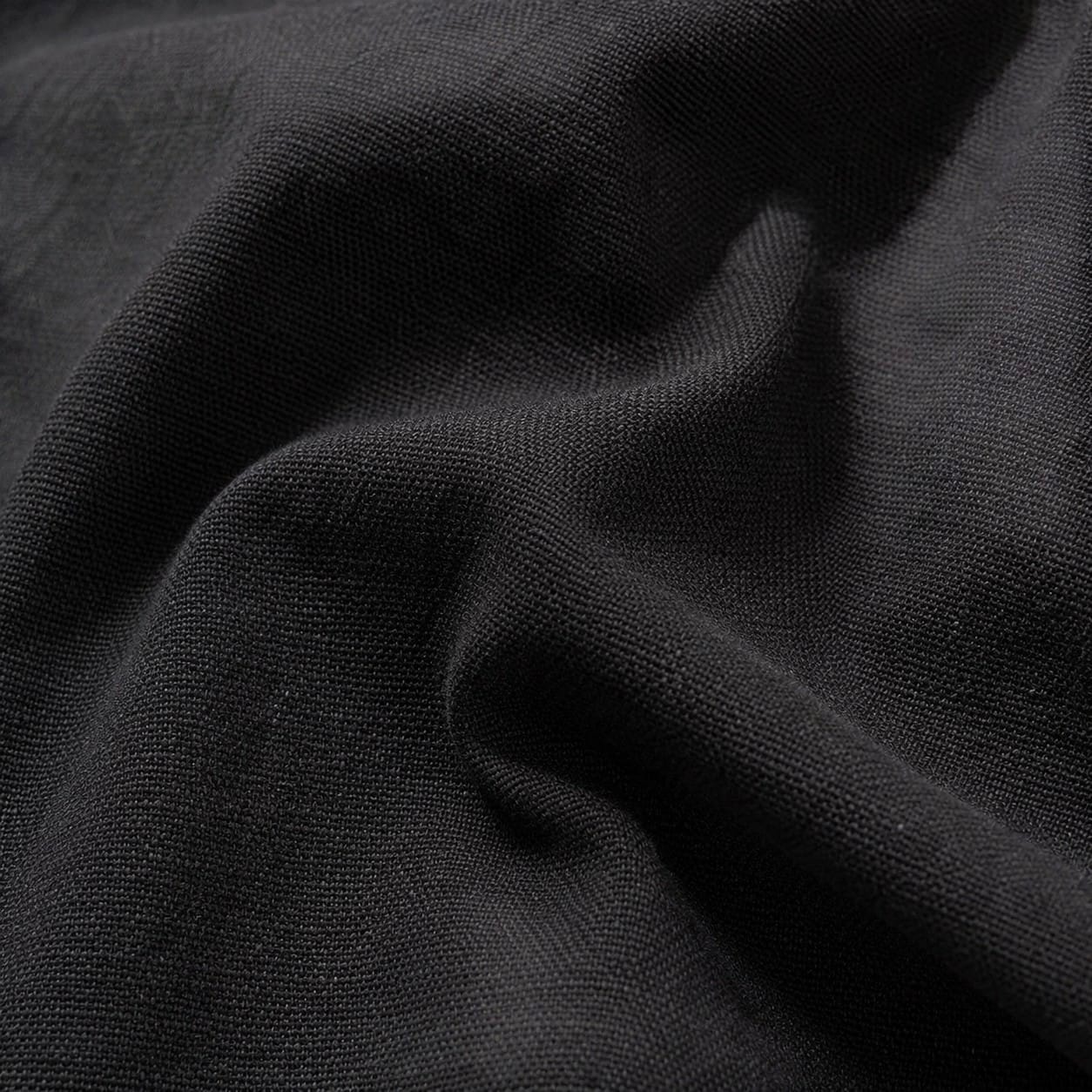 La Boutique Kimono Kimono Noir En Lin Et Coton
