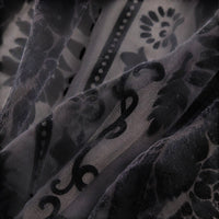 La Boutique Kimono Kimono Nylon Noir À Franges