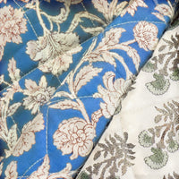 La Boutique Kimono Kimono Personnalisé Matelassé Bleu Vintage