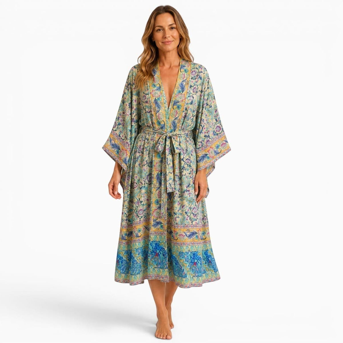 La Boutique Kimono Kimono Polyester Imprimé Floral Long