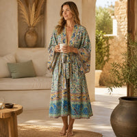 La Boutique Kimono Kimono Polyester Imprimé Floral Long