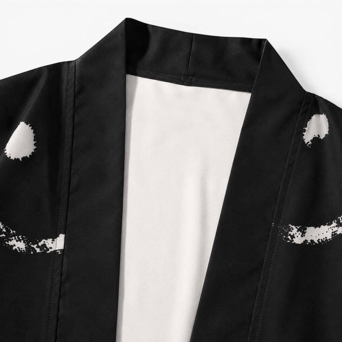 La Boutique Kimono Kimono Polyester Noir Imprimé Smileys