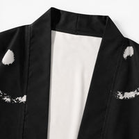 La Boutique Kimono Kimono Polyester Noir Imprimé Smileys