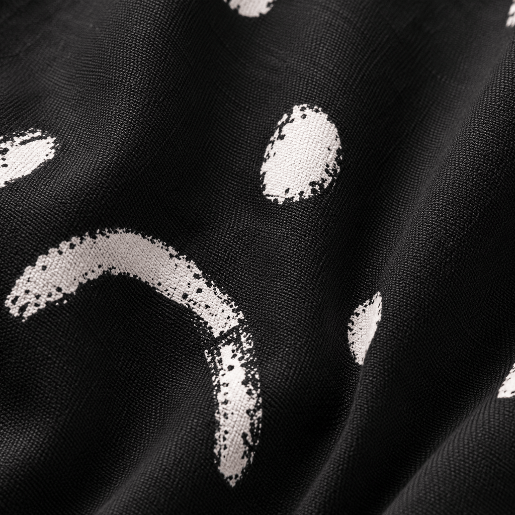 La Boutique Kimono Kimono Polyester Noir Imprimé Smileys