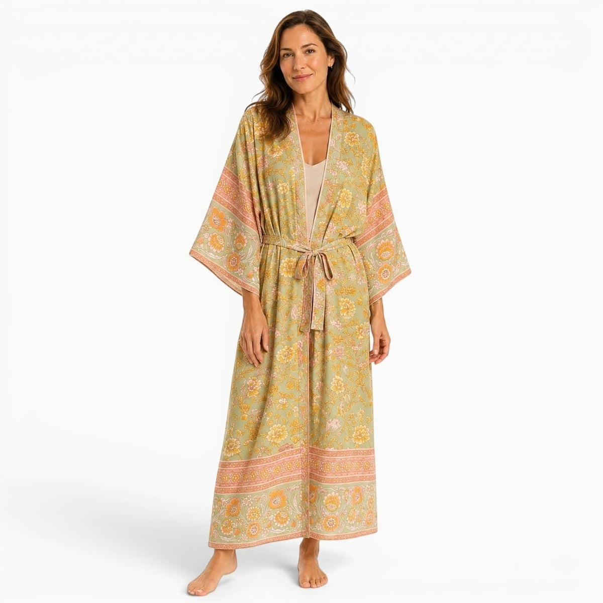 La Boutique Kimono Kimono Printemps Fleuri Style Bohème
