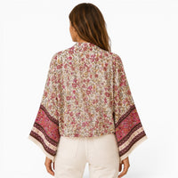 La Boutique Kimono Kimono Rayon Court Fleuri