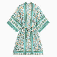 La Boutique Kimono Kimono Rayonne Long Fleuri