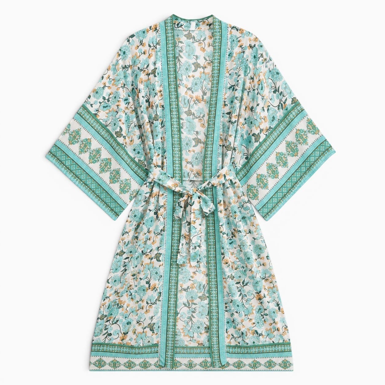 La Boutique Kimono Kimono Rayonne Long Fleuri