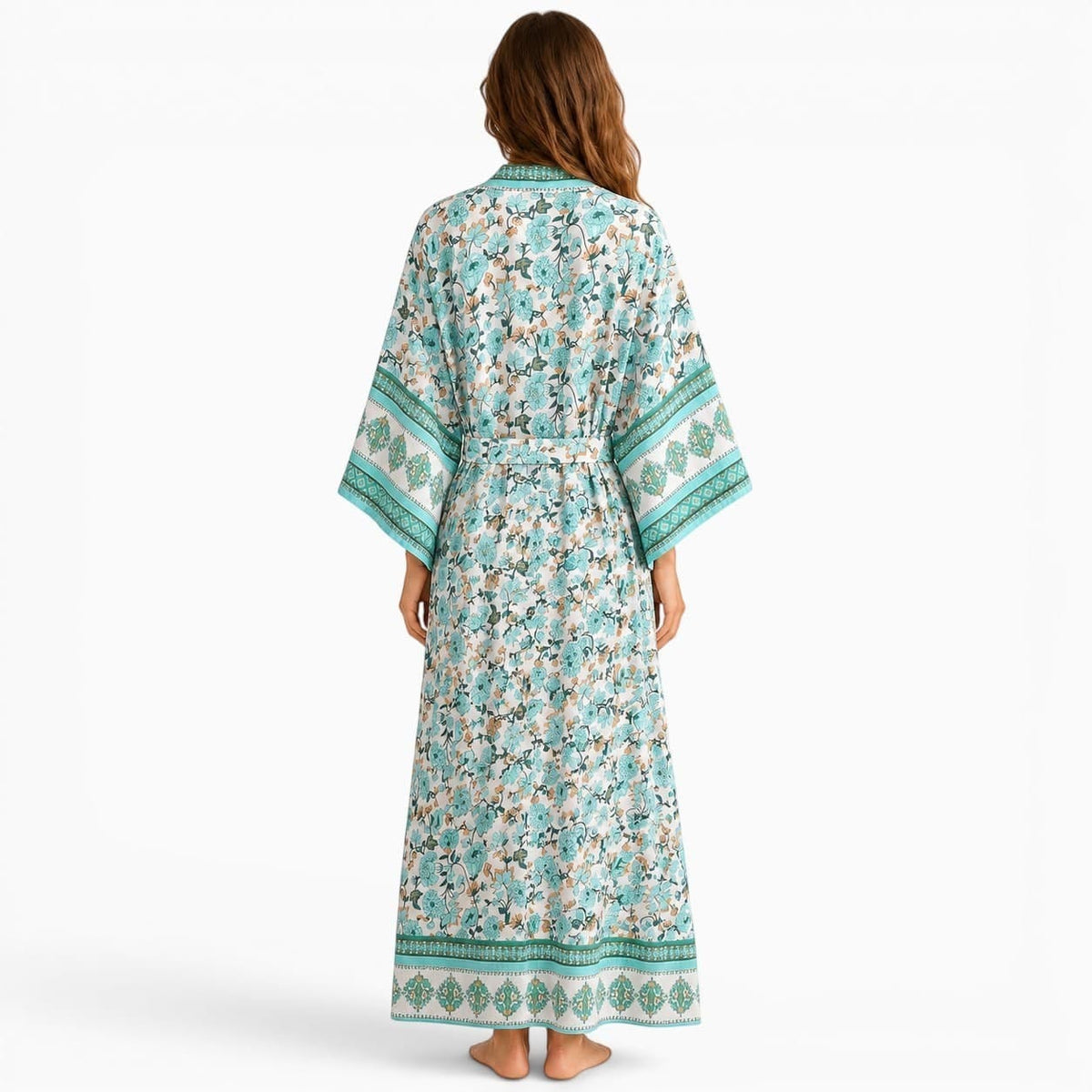 La Boutique Kimono Kimono Rayonne Long Fleuri